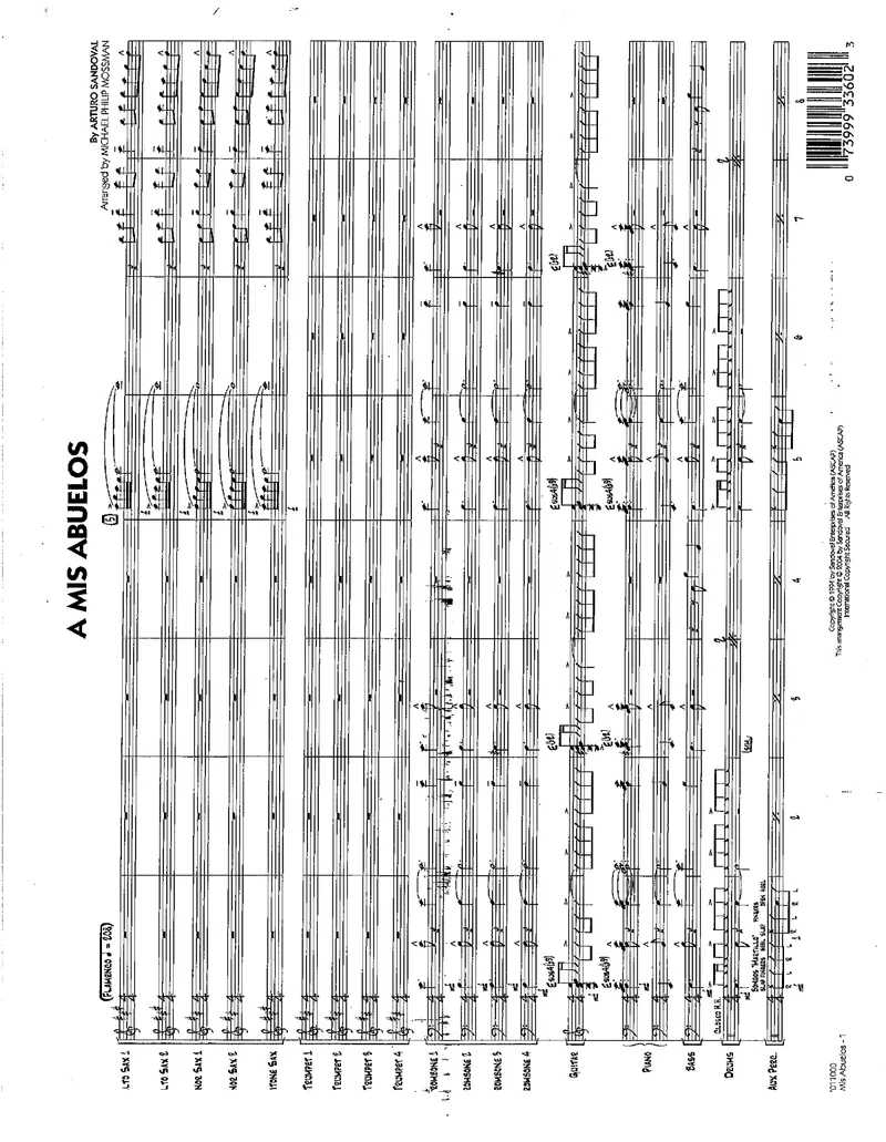 A Mis Abuelos score preview