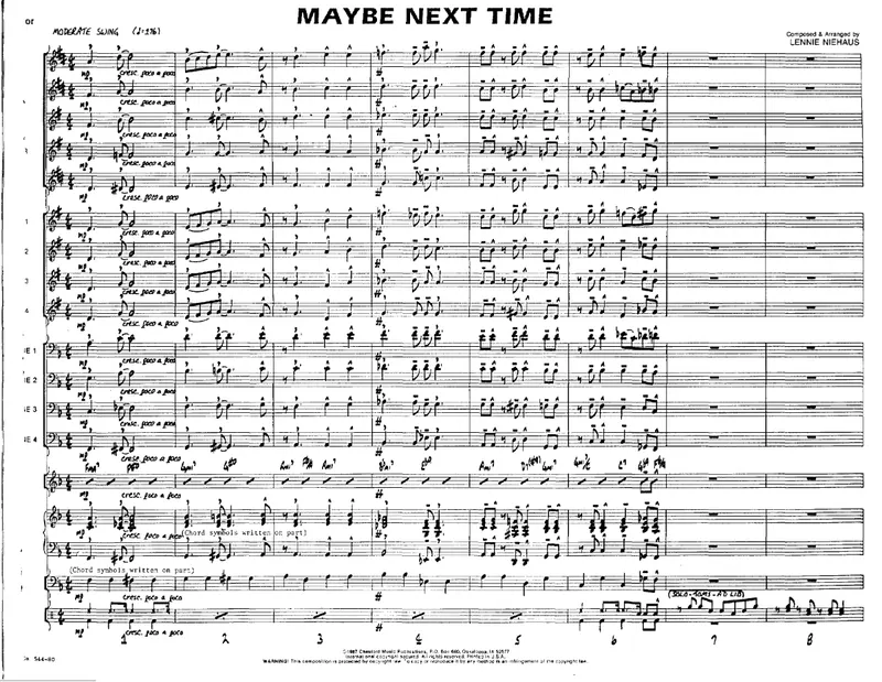Maybe Next Time score preview