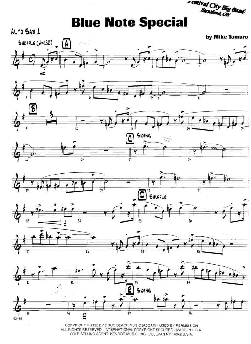 Blue Note Special score preview