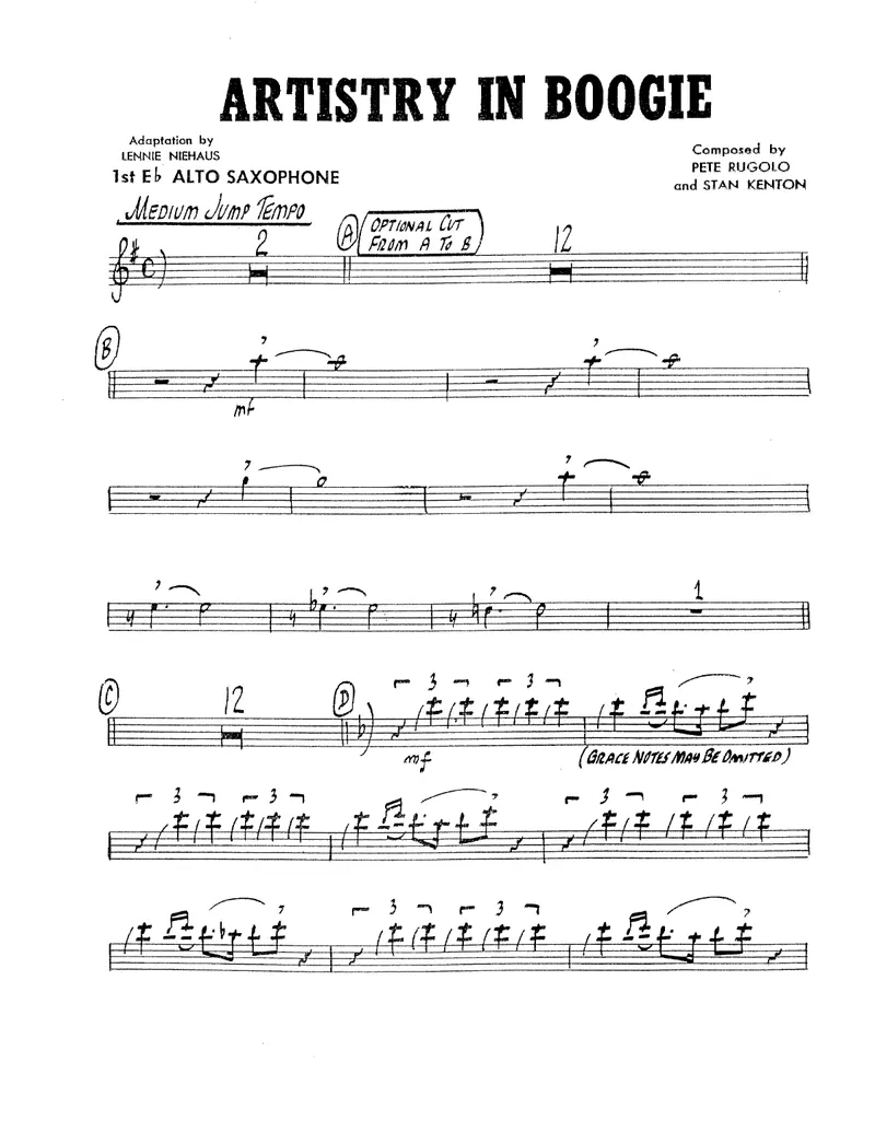 Artisrty In Boogie score preview