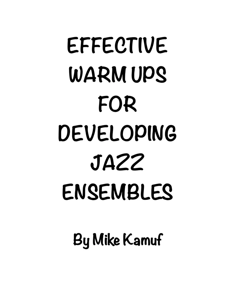 Warm-Up Jazz score preview