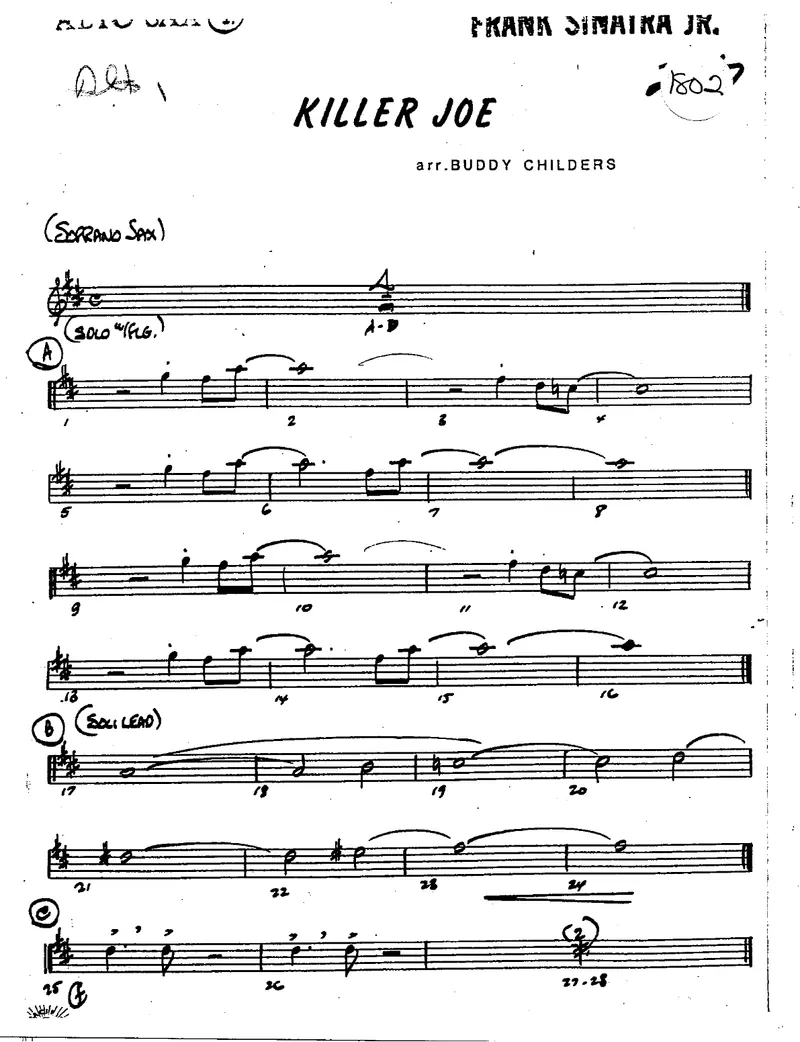 Killer Joe score preview
