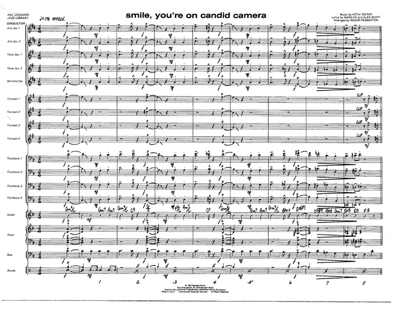 Smile You're On Candid Camera score preview