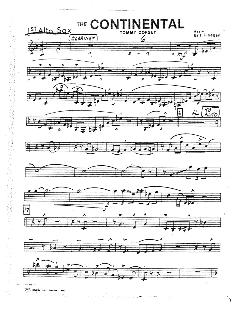 The Continental score preview
