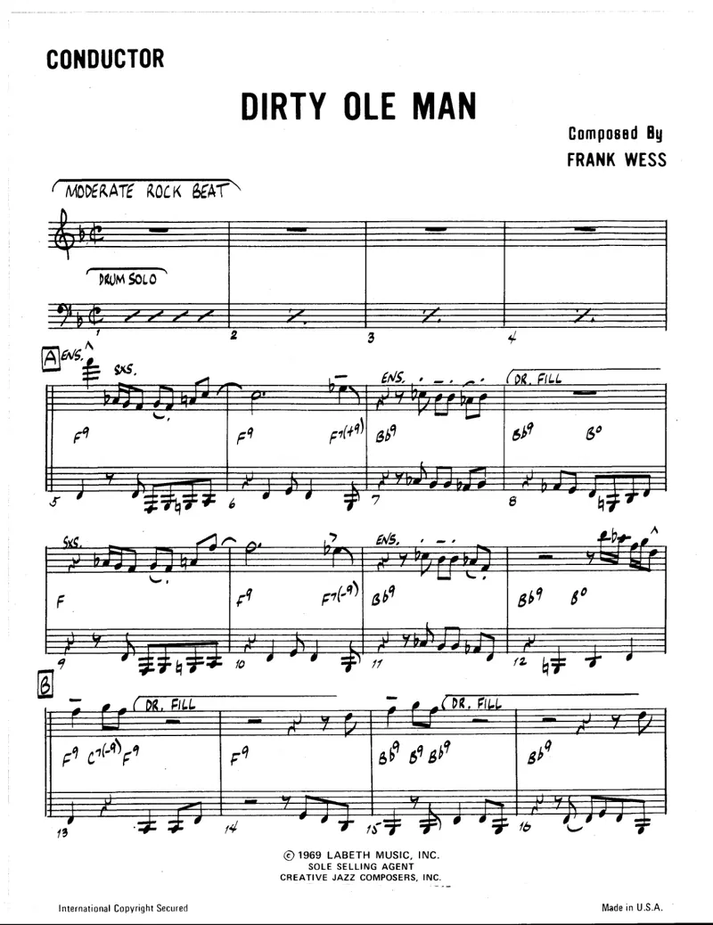 Dirty Ole Man score preview