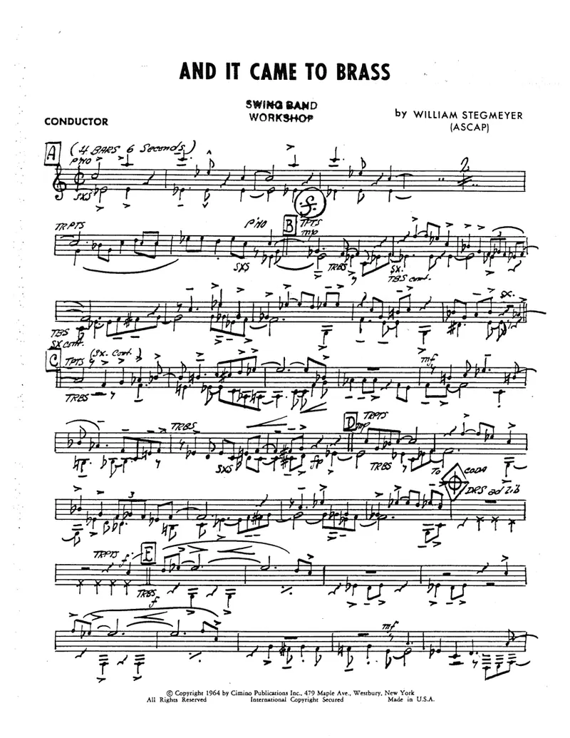 And It Came To Brass score preview