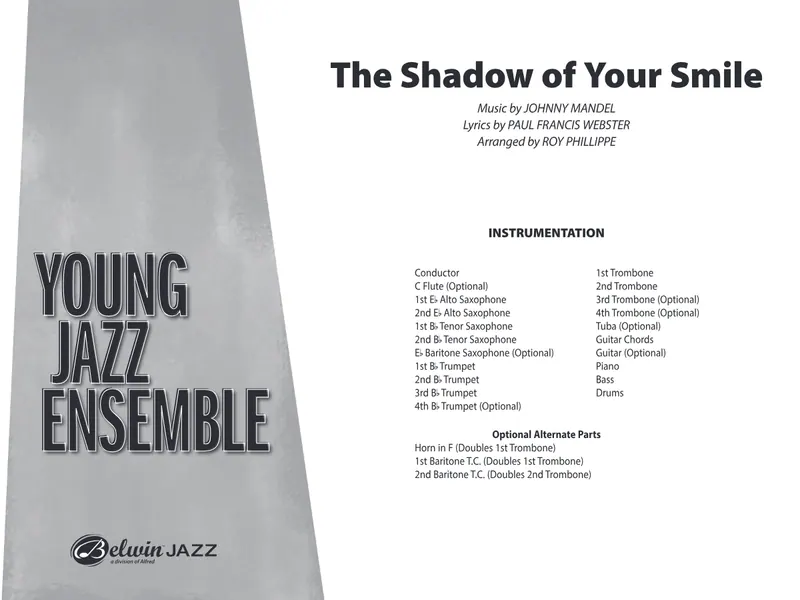 The Shadow Of Your Smile score preview
