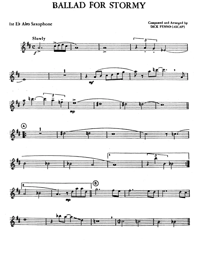 Ballad For Stormy score preview