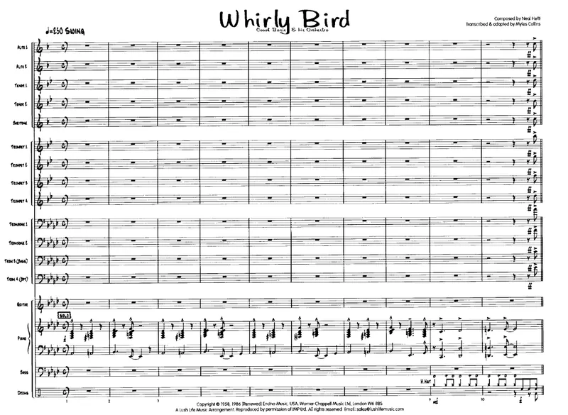 Whirly Bird score preview