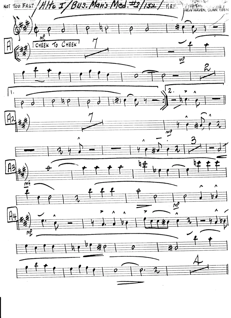 Business Man's Medley #2 score preview
