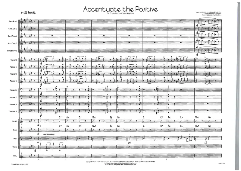 Accentuate The Positive score preview