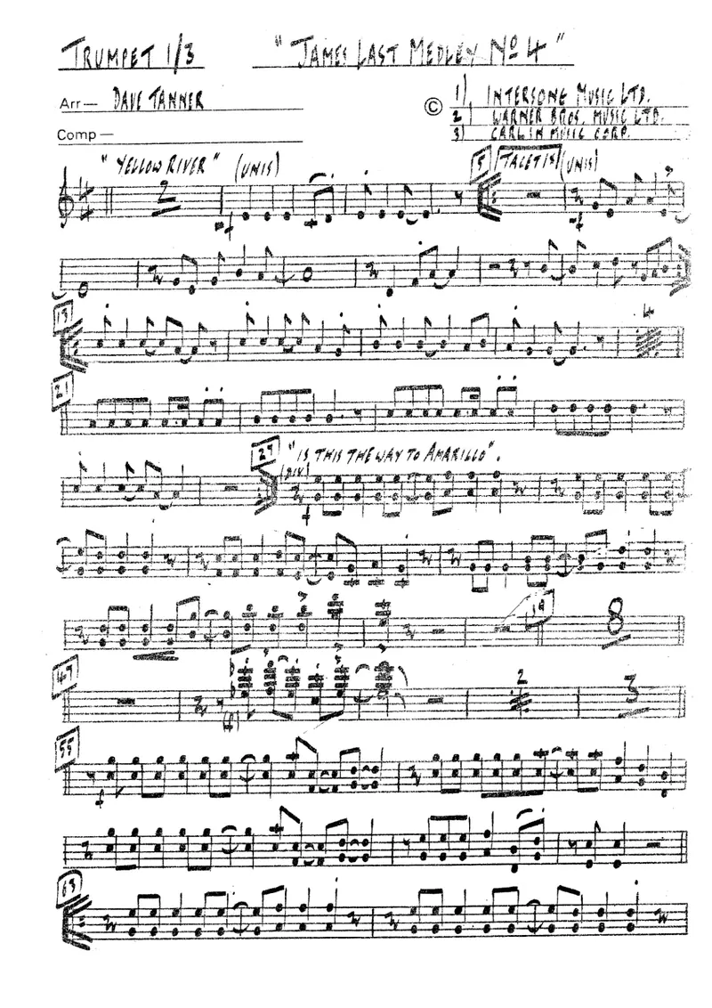 James Last Medley No score preview