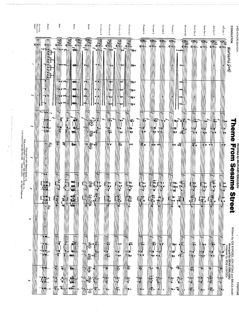 Theme From Sesame Street score preview