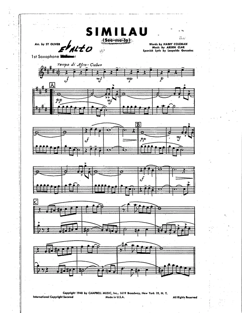Similau score preview