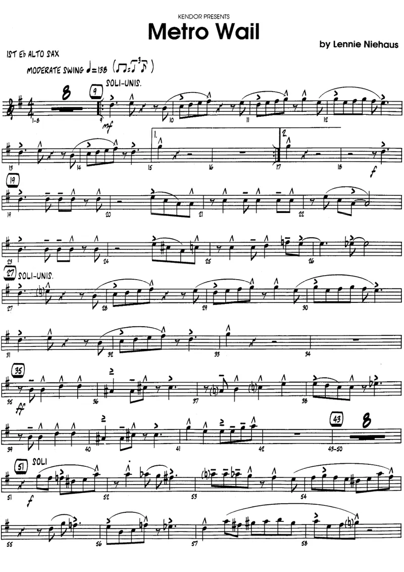 Metro Wail score preview