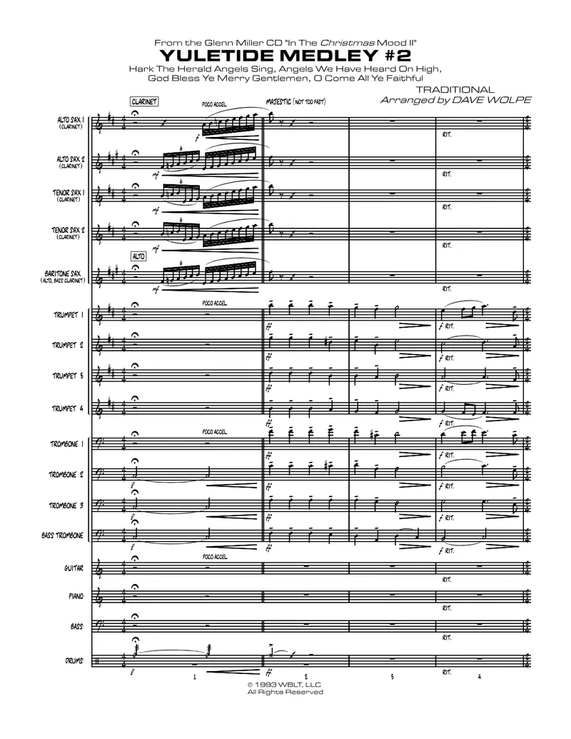 Yuletide Medley score preview