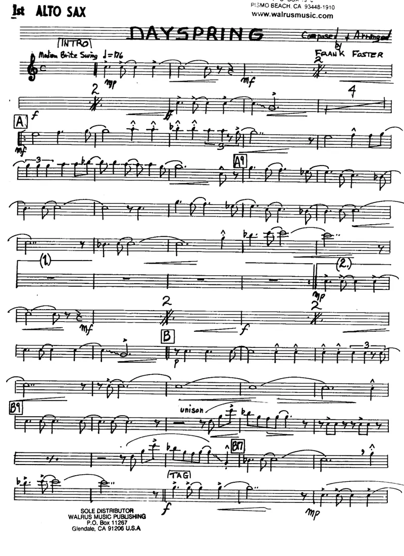 Dayspring score preview