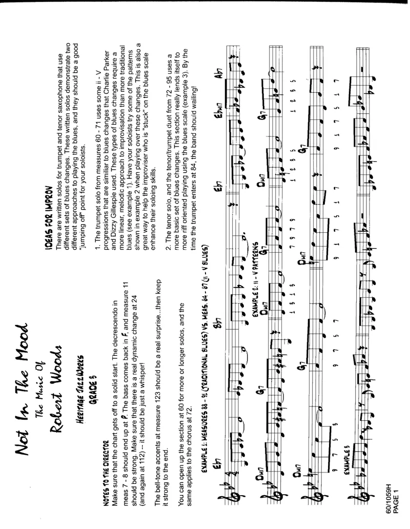 Not In The Mood score preview