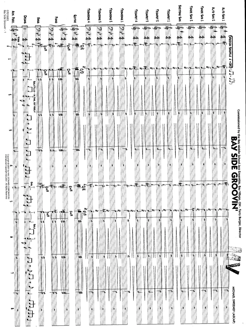 Bay Side Groovin' score preview