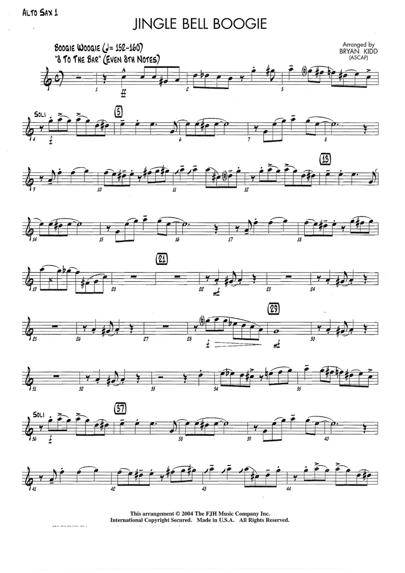 Jingle Bells Boogie score preview