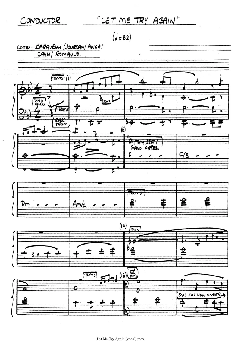 Let Me Try Again (London Orch.) F.Sinatra score preview