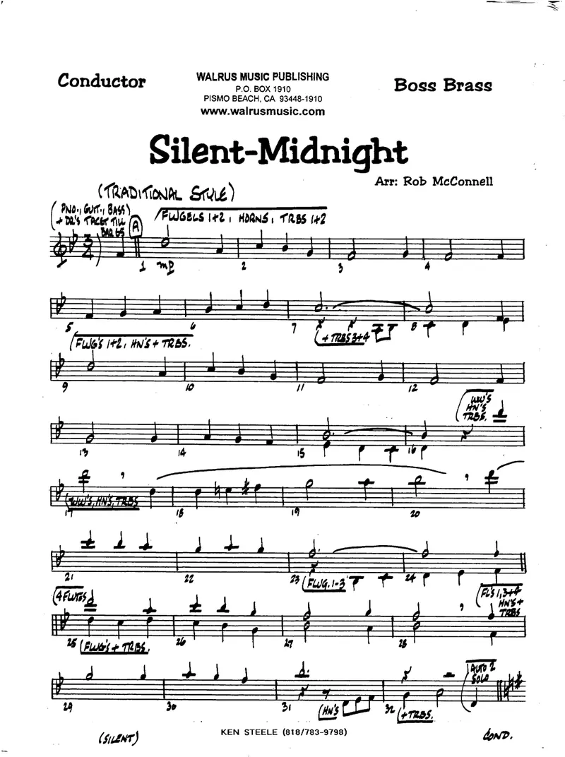 Silent-Midnight score preview