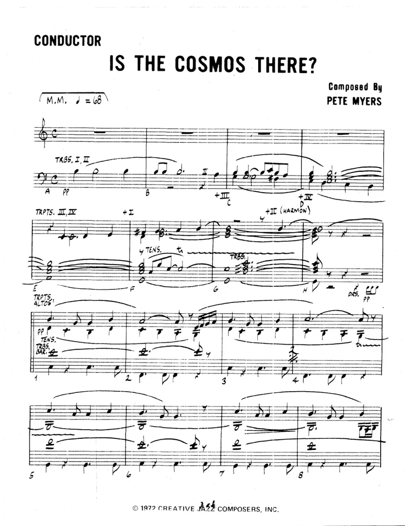 Is The Cosmos There score preview