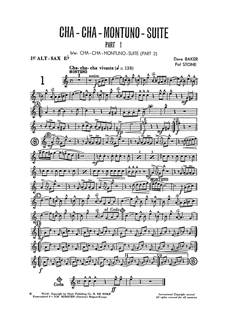 Cha Cha Montuno Suite score preview