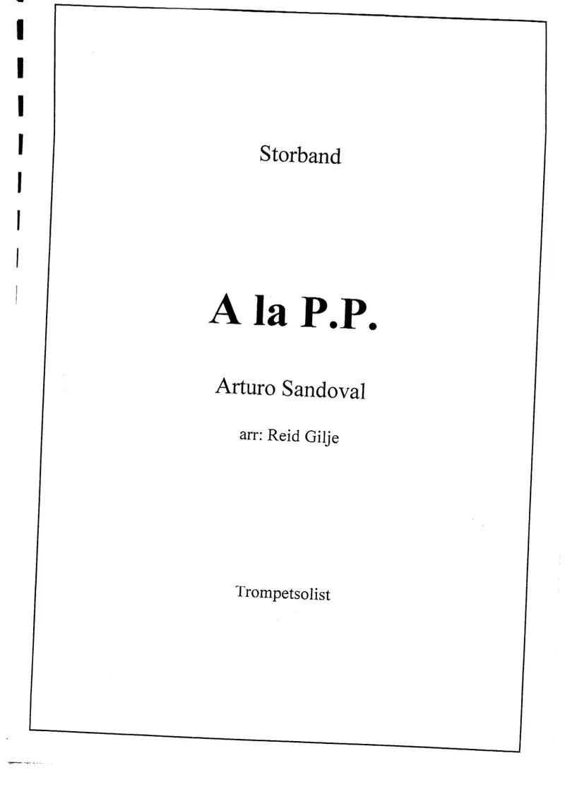 A La P.P. score preview