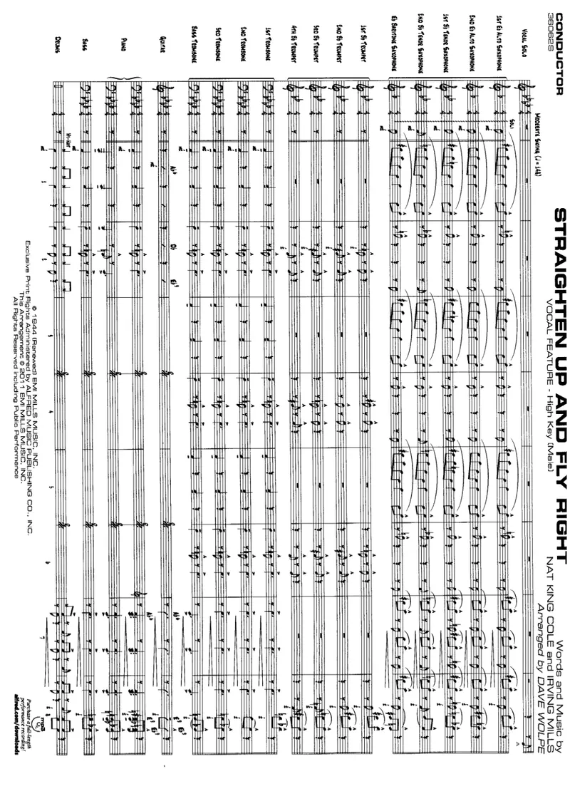Straighten Up And Fly Right score preview