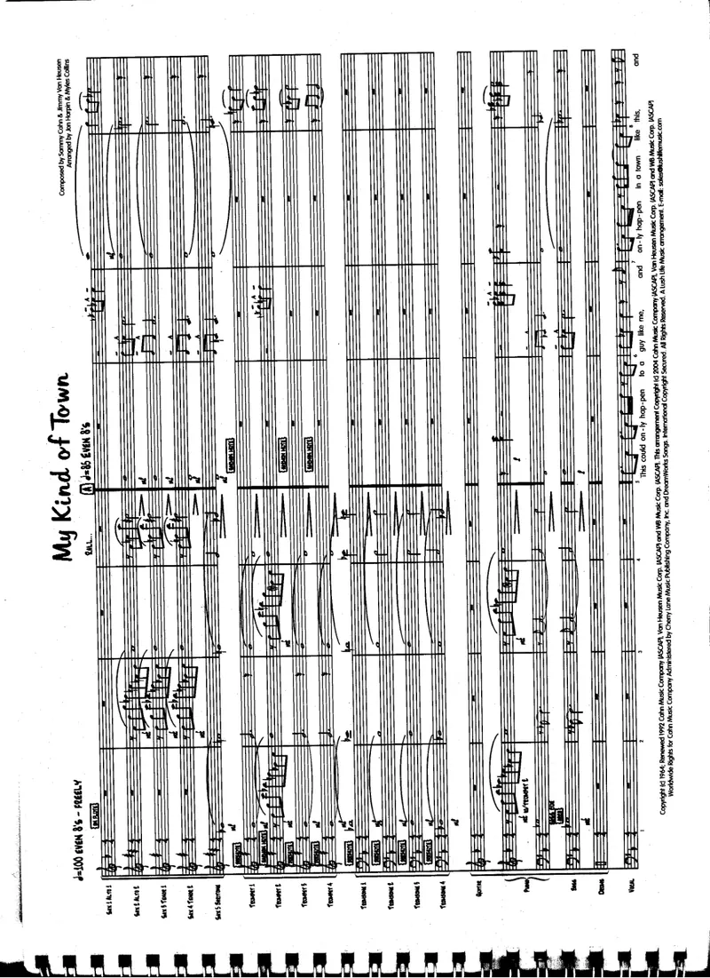 My Kind Of Town (M.Collins score preview