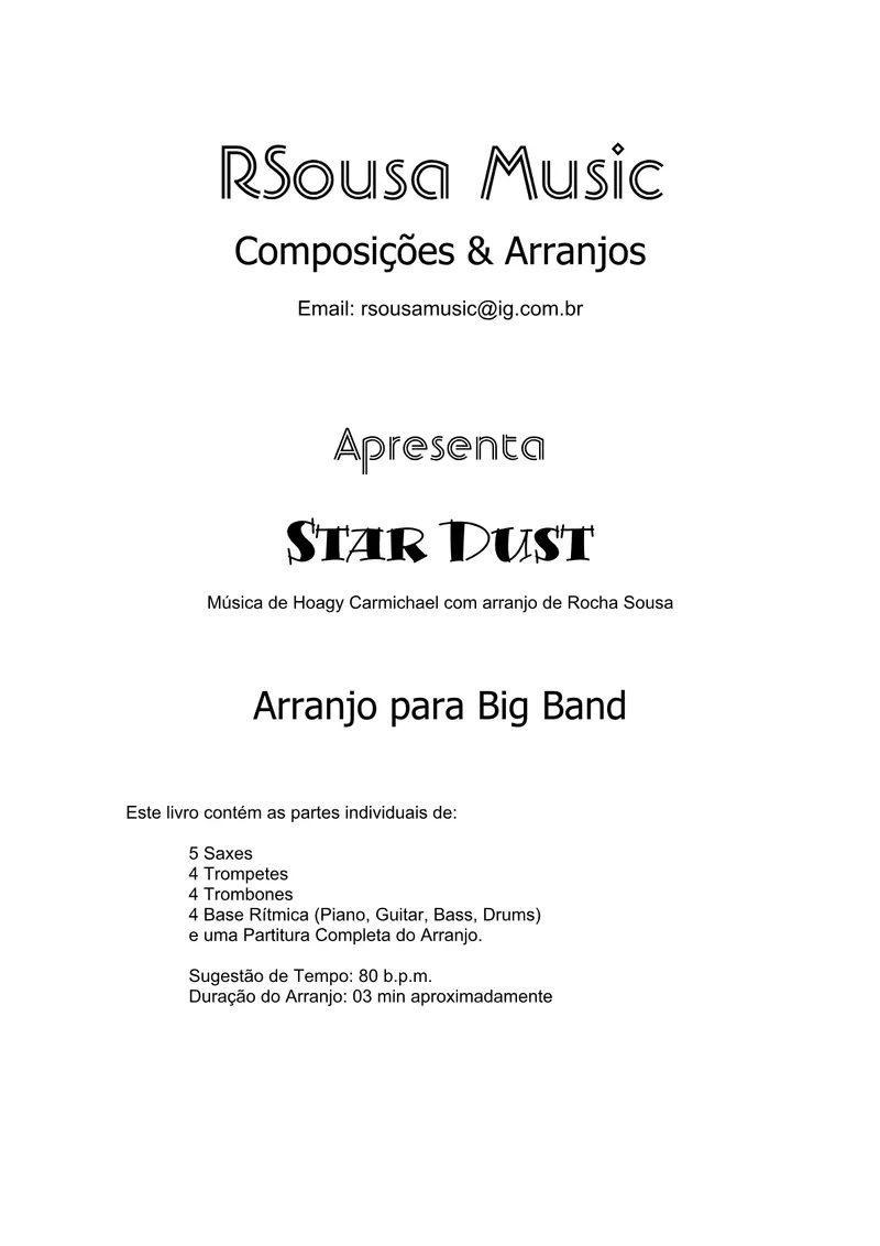 Stardust score preview