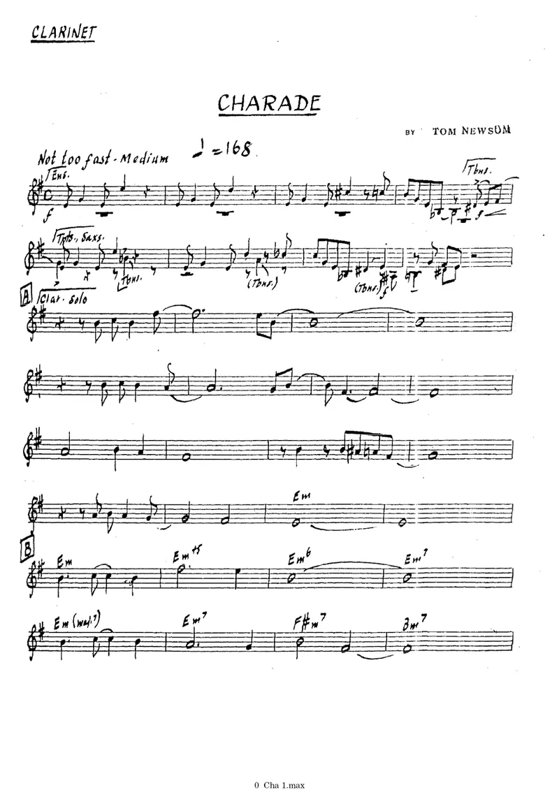 Charade score preview