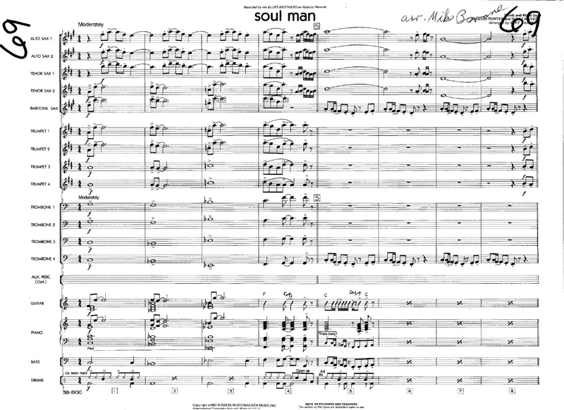 Soul Man score preview
