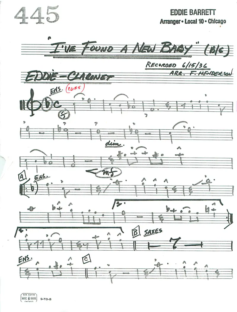 I've Found A New Baby score preview
