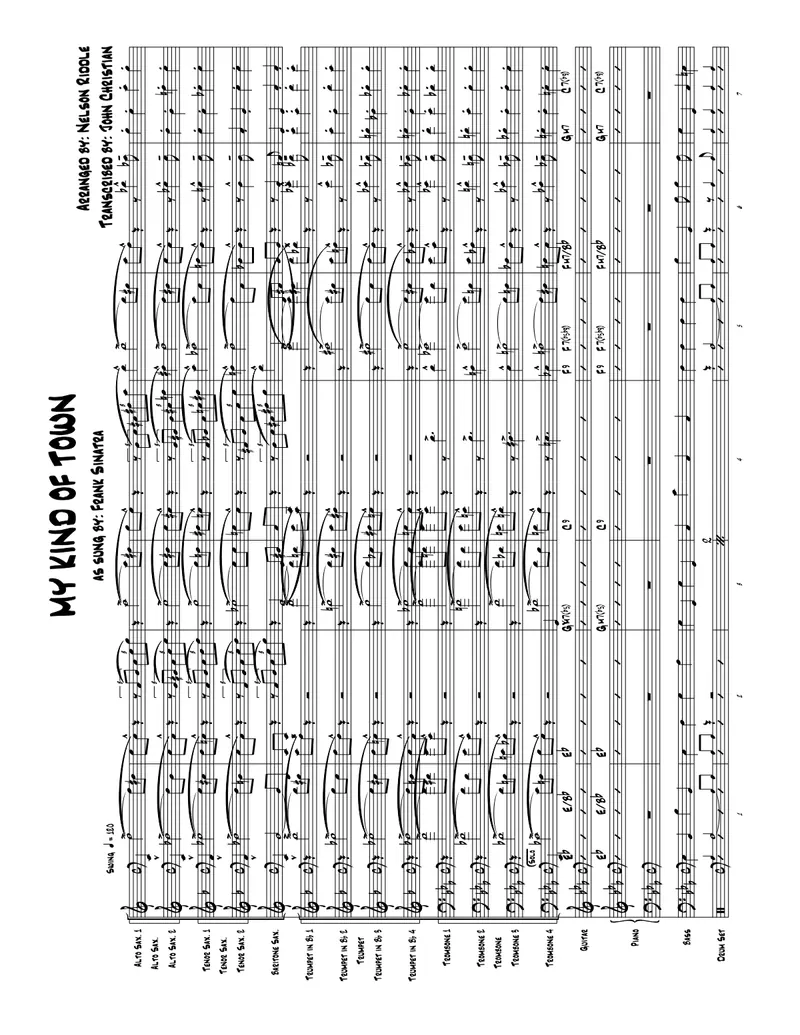 My Kind Of Town score preview