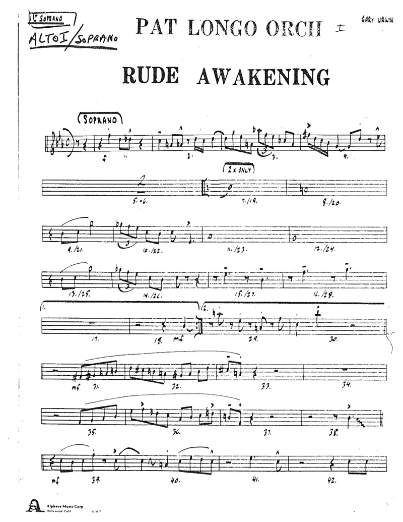 Rude Awakening score preview