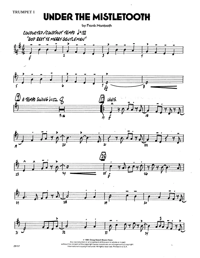 Under The Mistletooth score preview