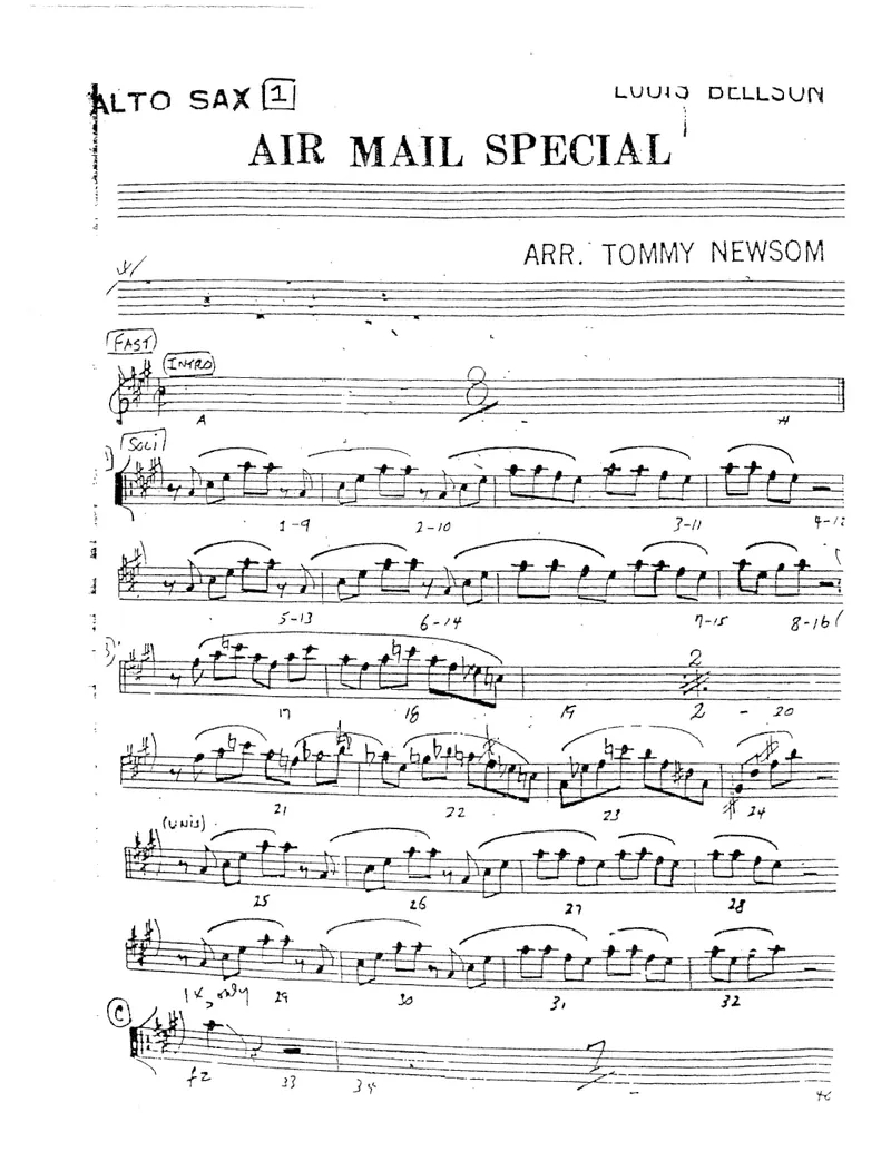 Air Mail Special score preview