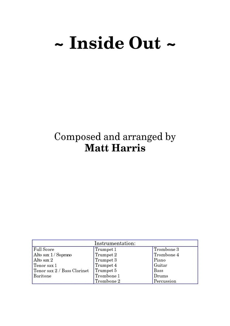 Inside Out score preview