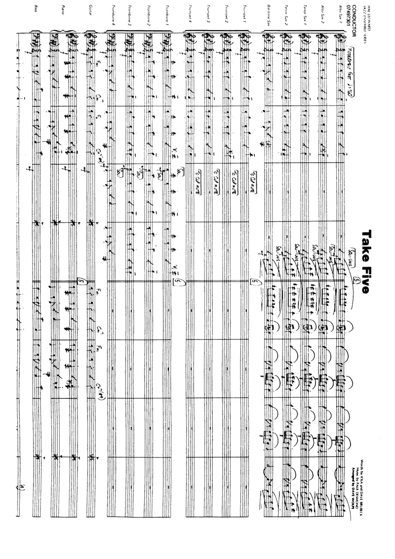 Take Five score preview