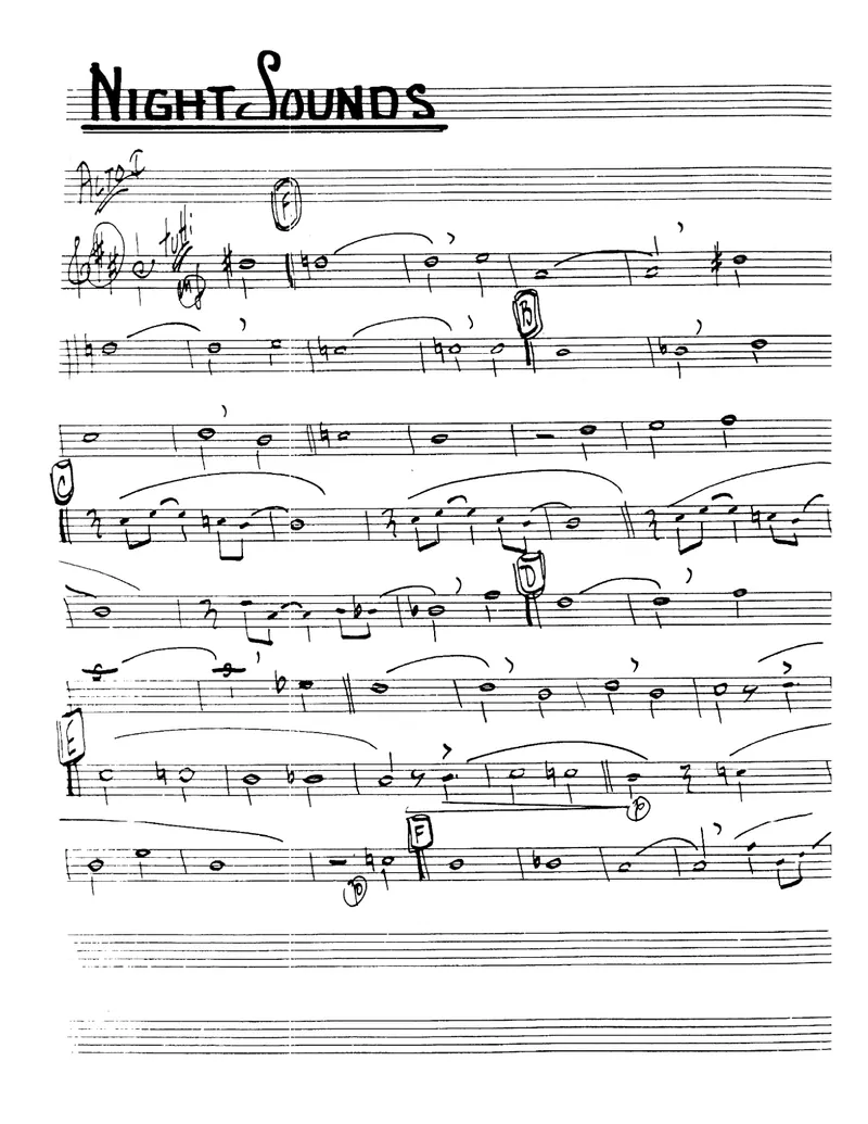 Night Sounds score preview