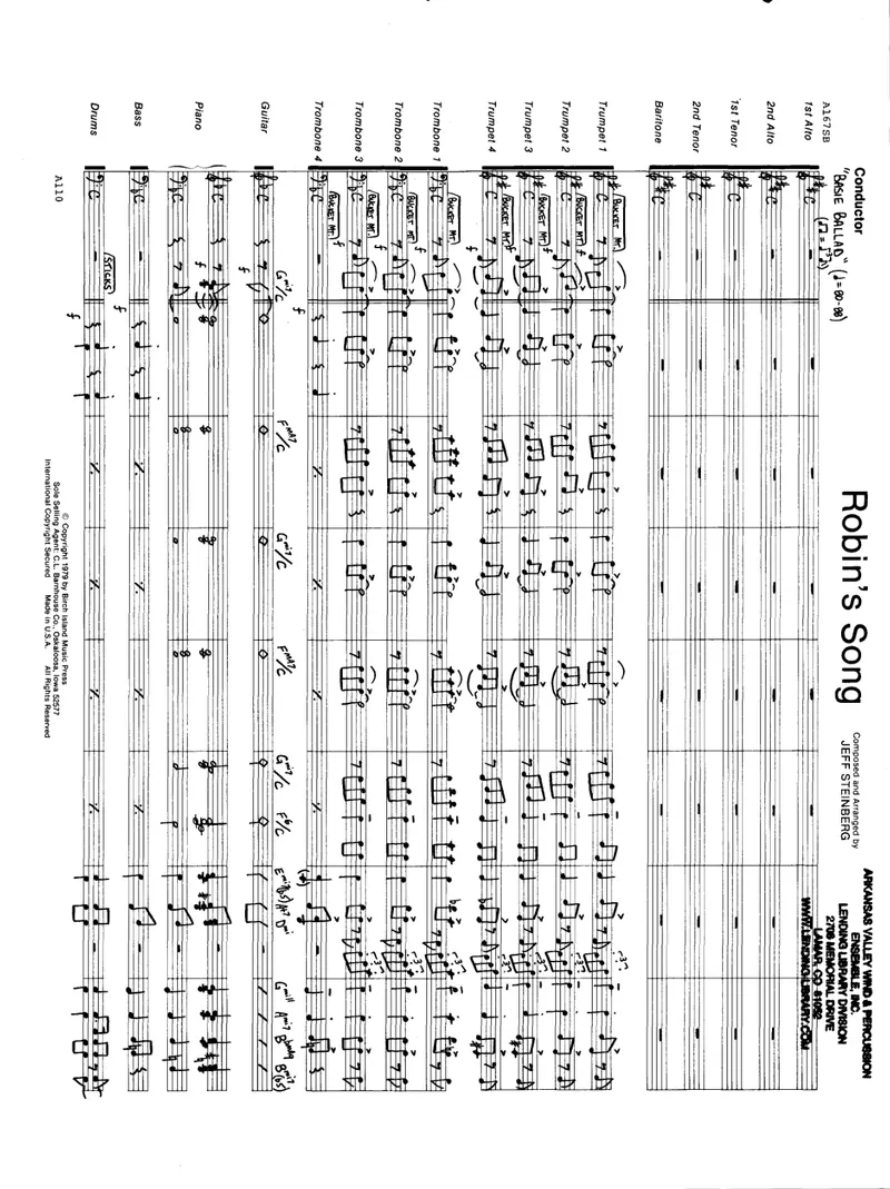 Robin's Song score preview