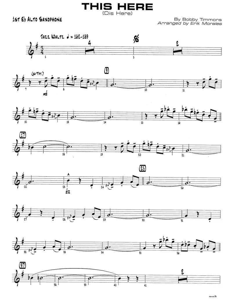 This Here score preview