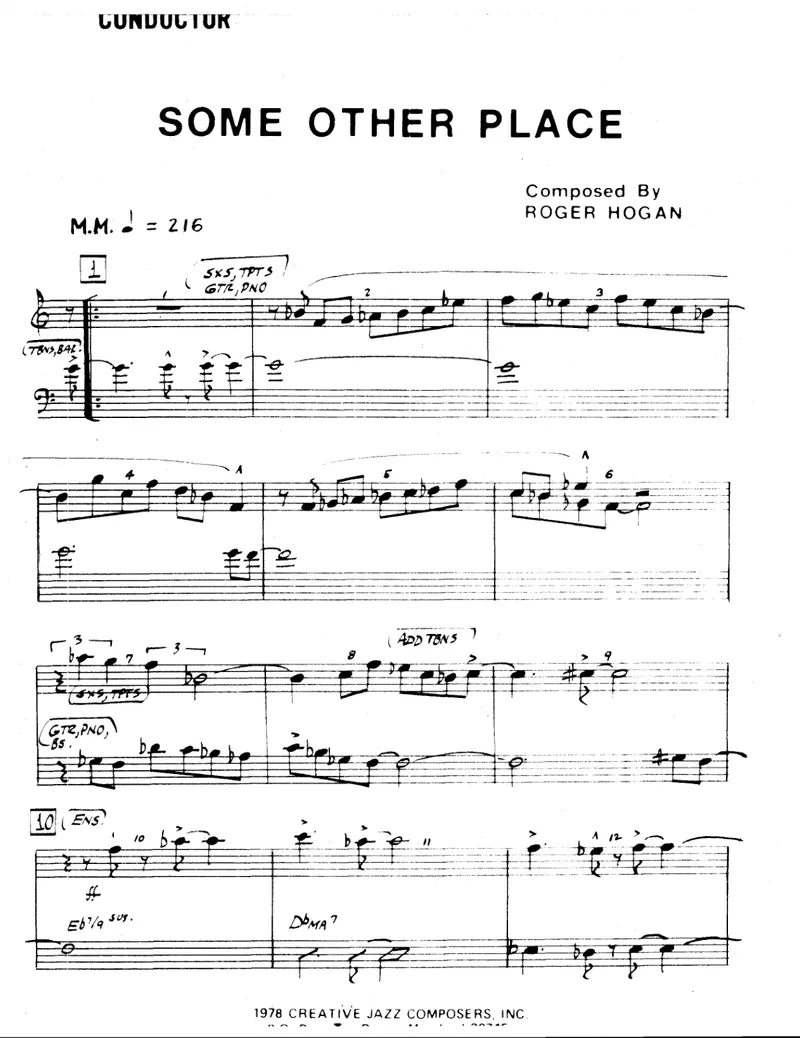 Some Other Place score preview