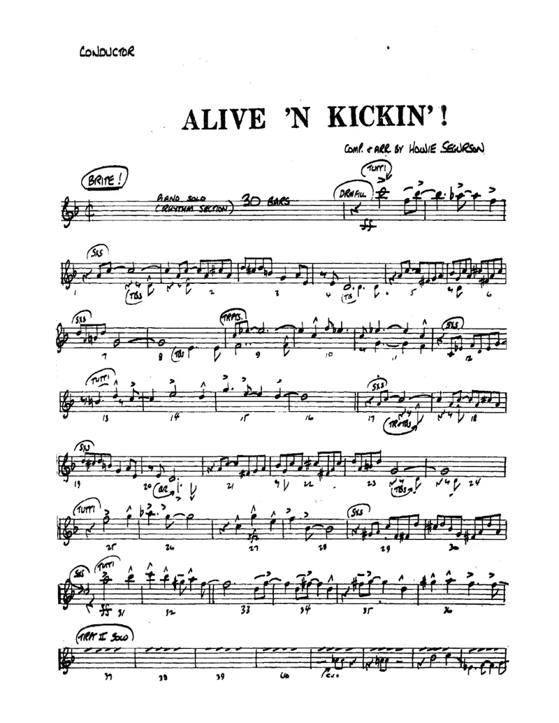 Alive 'N Kickin' score preview