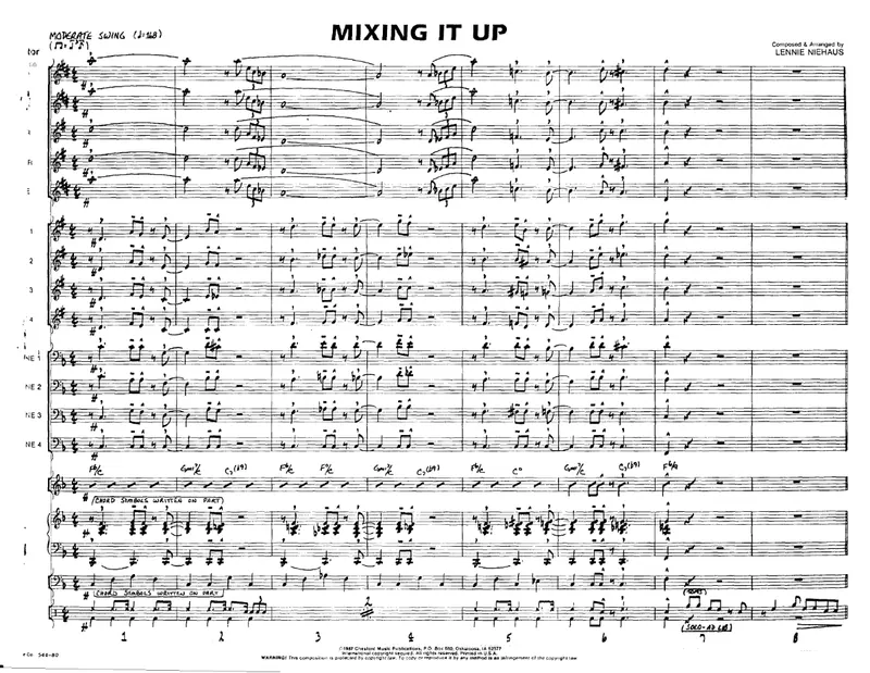 Mixing It Up score preview