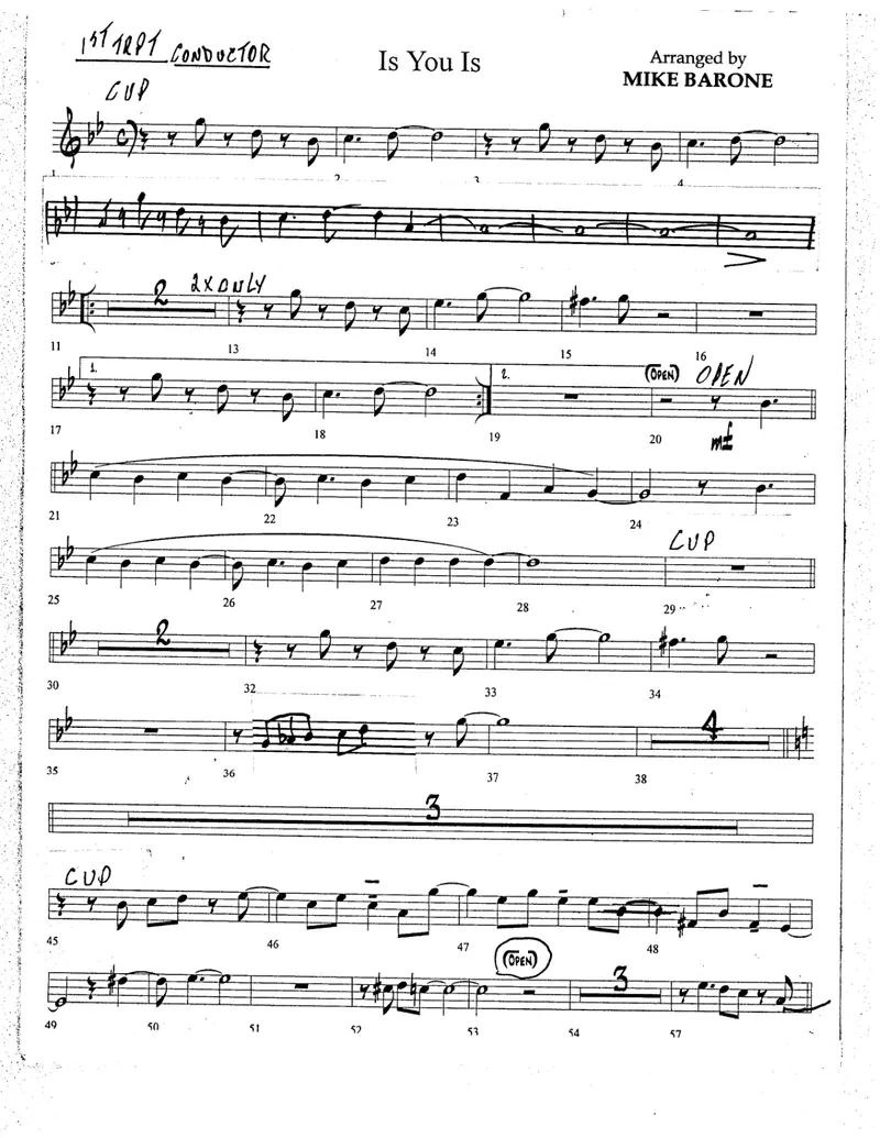 Is You Is Or Is You Ain't My Baby score preview