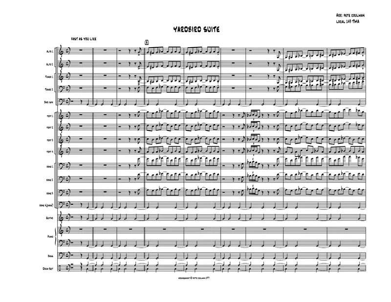 Yardbird Suite score preview