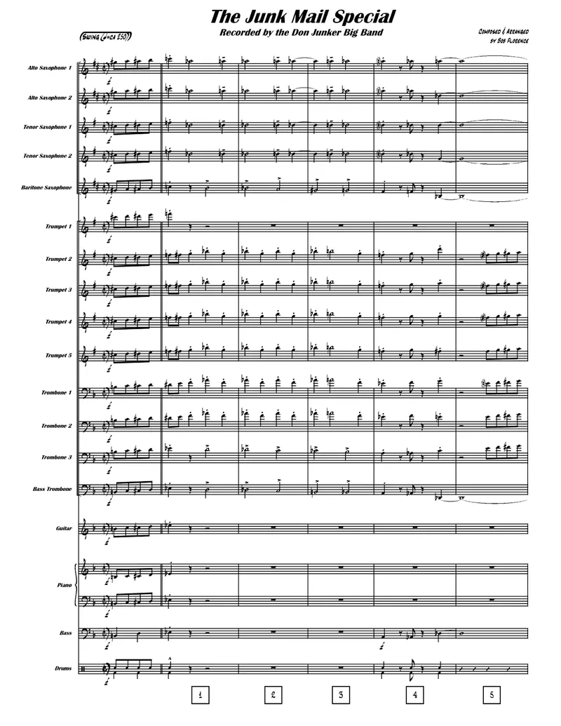 The Junk Mail Special score preview